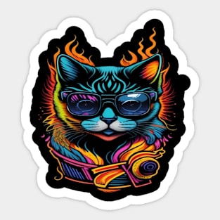 cool cat Sticker